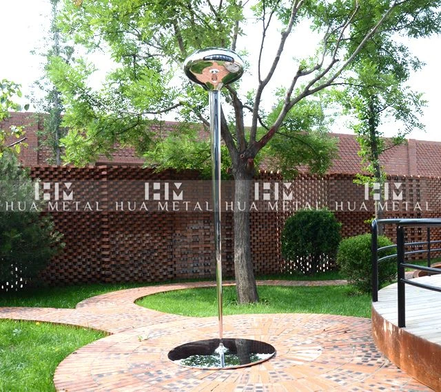 stainless steel drip sculpture